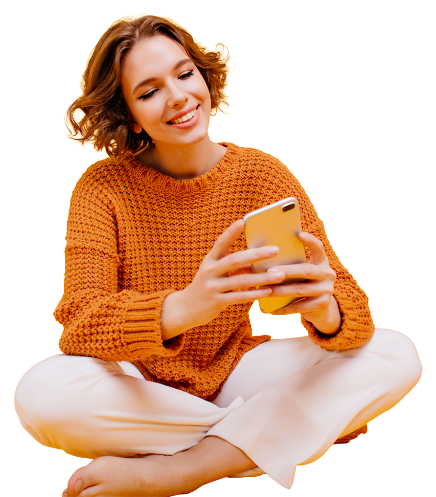 Uniti dalla stessa energia landing page ragazza
